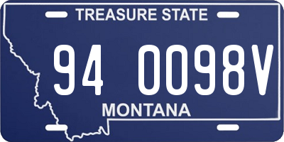 MT license plate 940098V