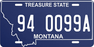 MT license plate 940099A