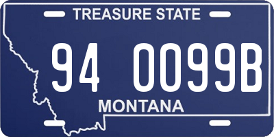 MT license plate 940099B
