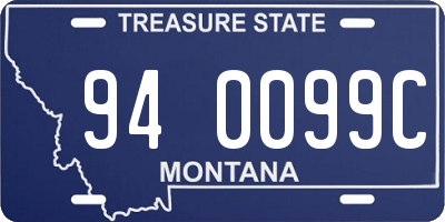MT license plate 940099C