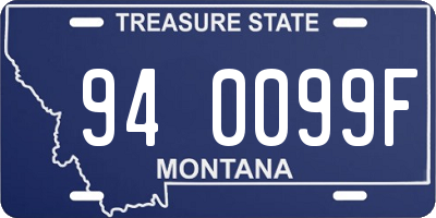 MT license plate 940099F