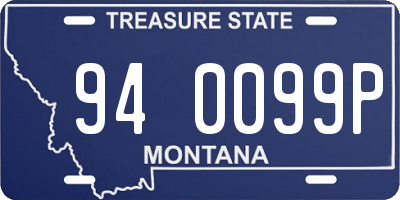 MT license plate 940099P
