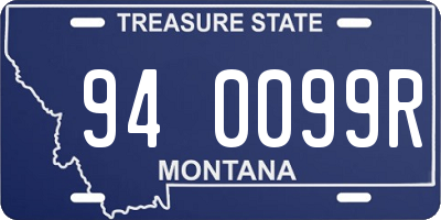 MT license plate 940099R
