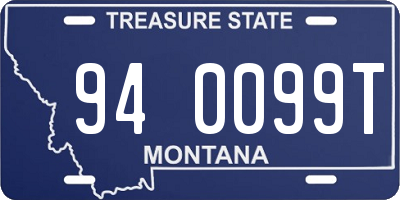 MT license plate 940099T