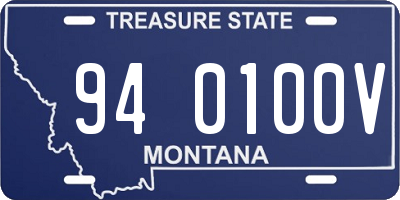 MT license plate 940100V