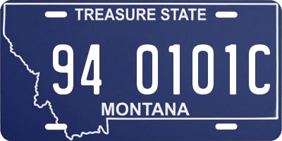 MT license plate 940101C