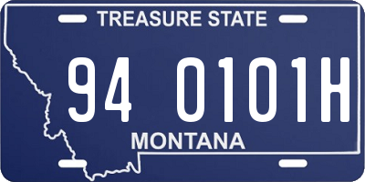 MT license plate 940101H