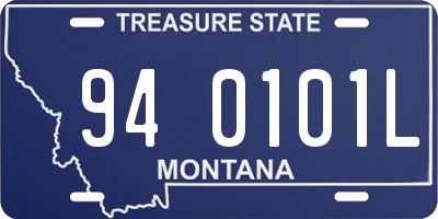 MT license plate 940101L