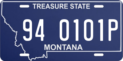 MT license plate 940101P