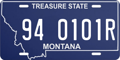 MT license plate 940101R