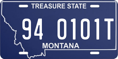 MT license plate 940101T