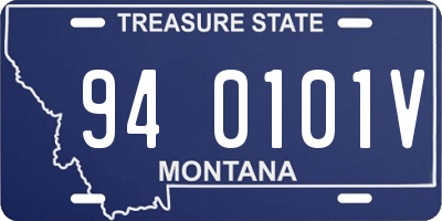 MT license plate 940101V