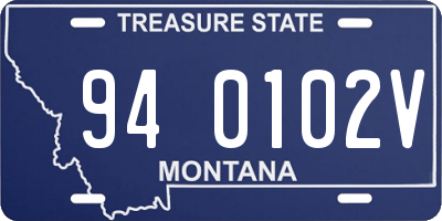 MT license plate 940102V
