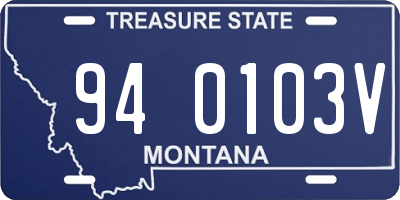MT license plate 940103V