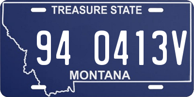 MT license plate 940413V