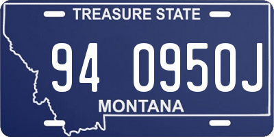 MT license plate 940950J