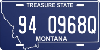 MT license plate 940968Q