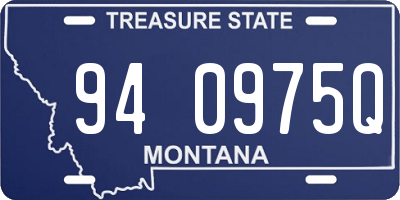 MT license plate 940975Q
