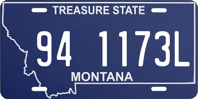 MT license plate 941173L