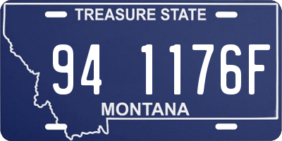 MT license plate 941176F