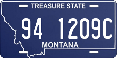 MT license plate 941209C