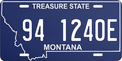 MT license plate 941240E