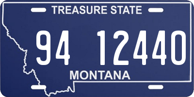 MT license plate 941244O