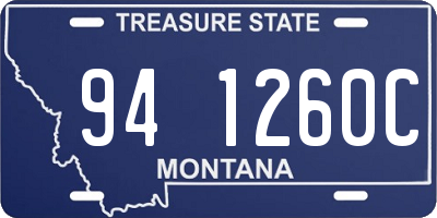 MT license plate 941260C