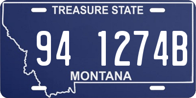 MT license plate 941274B