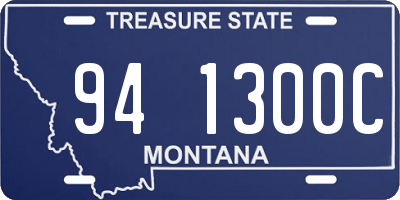 MT license plate 941300C
