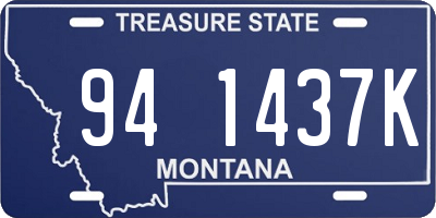 MT license plate 941437K