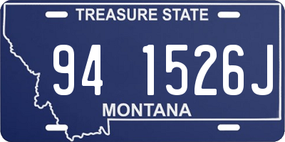 MT license plate 941526J