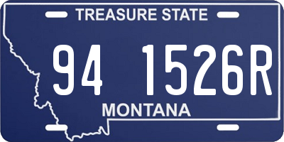 MT license plate 941526R