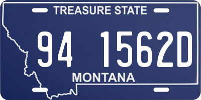 MT license plate 941562D