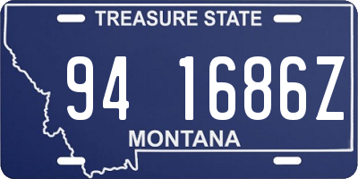 MT license plate 941686Z