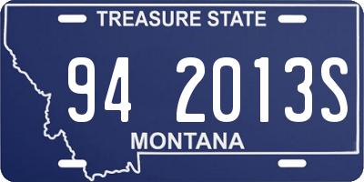 MT license plate 942013S