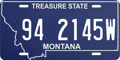 MT license plate 942145W