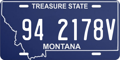 MT license plate 942178V