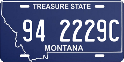 MT license plate 942229C