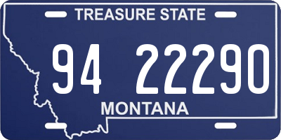 MT license plate 942229O