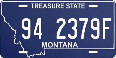 MT license plate 942379F