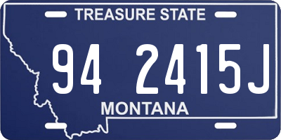 MT license plate 942415J