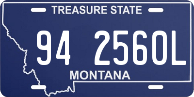 MT license plate 942560L