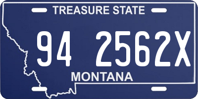 MT license plate 942562X