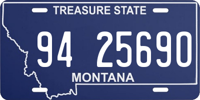 MT license plate 942569O