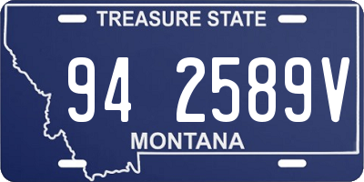 MT license plate 942589V