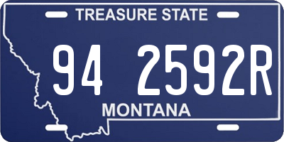 MT license plate 942592R
