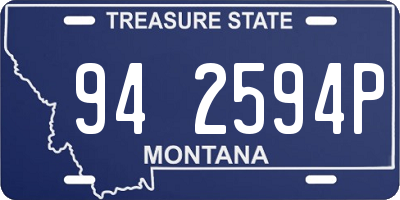 MT license plate 942594P