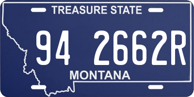 MT license plate 942662R