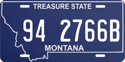 MT license plate 942766B